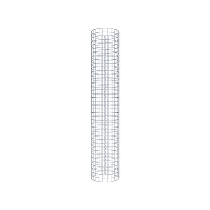 Colonna gabbionata rotonda 37 cm di diametro, 200 cm di altezza, maglia 5 cm x 5 cm