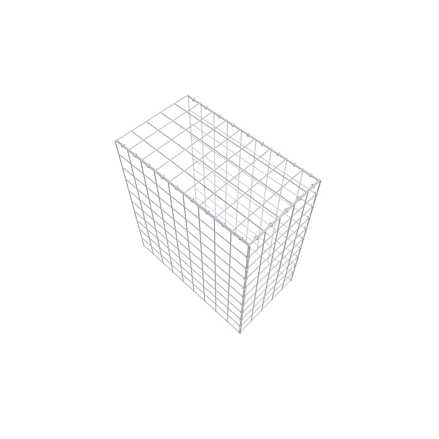 Mounted gabion type 4 100 cm x 90 cm x 50 cm (L x H x D), mesh size 10 cm x 10 cm, C-ring