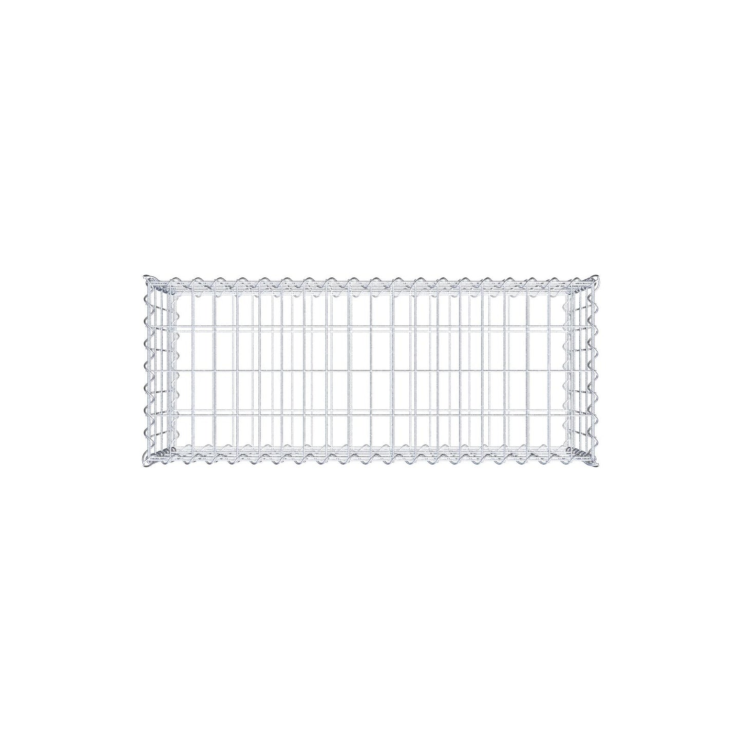 Gabion 100 cm x 40 cm x 40 cm (L x H x D), maskestørrelse 5 cm x 10 cm, spiral