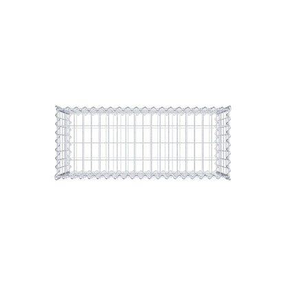 Schanskorf 100 cm x 50 cm x 40 cm (L x H x D), maaswijdte 5 cm x 10 cm, spiraalvormig