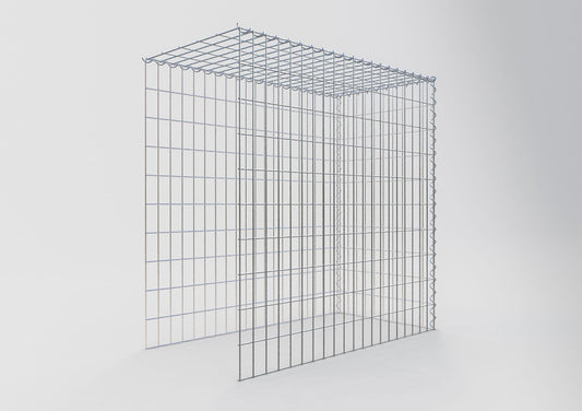 Anbaugabione Typ 4 100 cm x 100 cm x 50 cm (L x H x T), Maschenweite 5 cm x 10 cm, Spirale