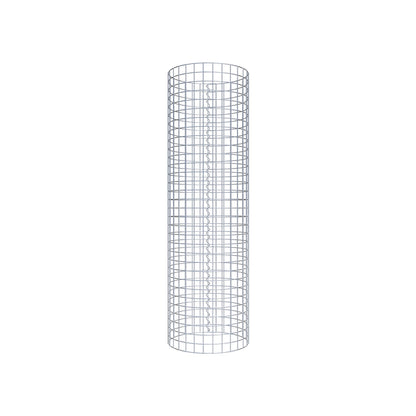 Colonna gabbionata rotonda 47 cm di diametro, 160 cm di altezza, maglia 5 cm x 5 cm