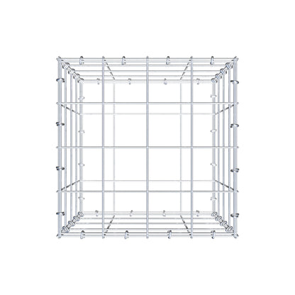 Gabion 40 cm x 40 cm x 40 cm (L x H x D), mesh size 10 cm x 10 cm, C-ring