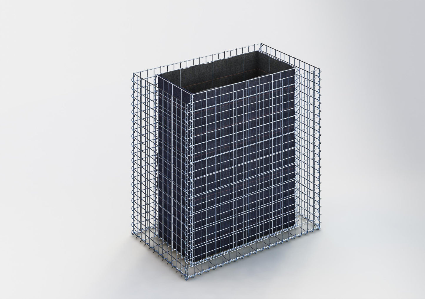 Raised bed square 100 cm x 100 cm x 60 cm (L x H x D), mesh size 5 x 5 cm, wall thickness 10 cm