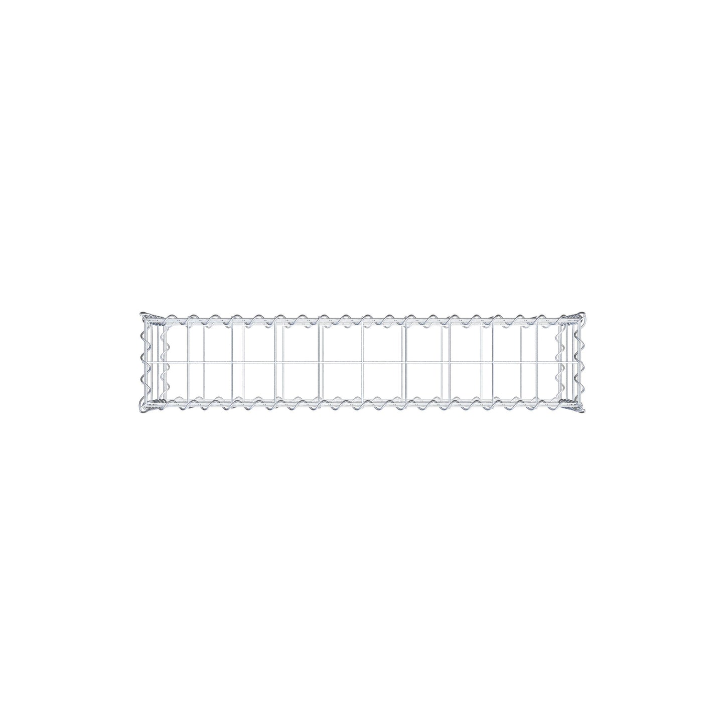 Gabion 100 cm x 30 cm x 20 cm (L x H x D), mesh size 10 cm x 10 cm, spiral