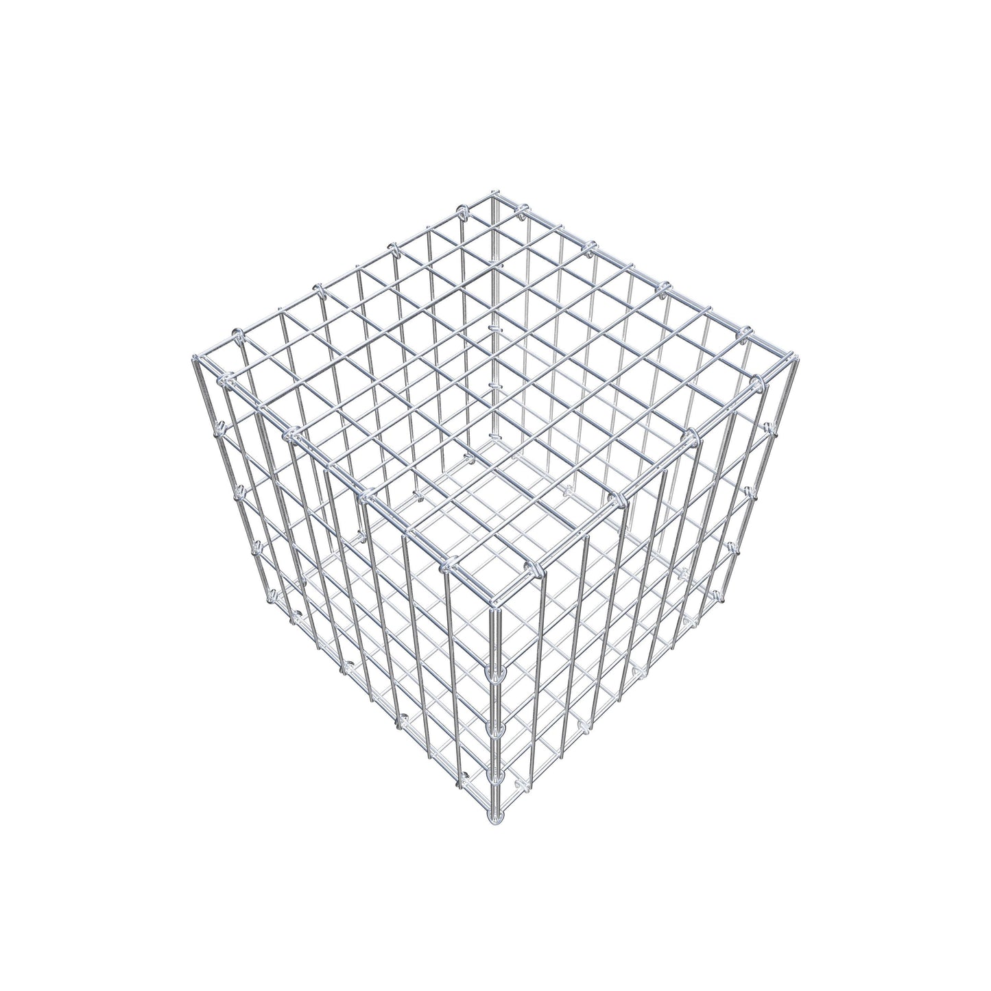 Gabião 40 cm x 40 cm x 40 cm (C x A x P), malhagem 5 cm x 10 cm, anel C