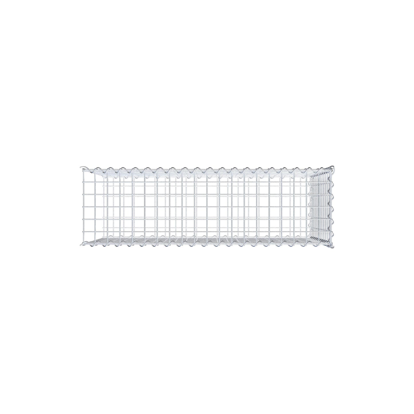 Opvokset gabion type 2 100 cm x 60 cm x 30 cm (L x H x D), maskestørrelse 5 cm x 5 cm, spiral