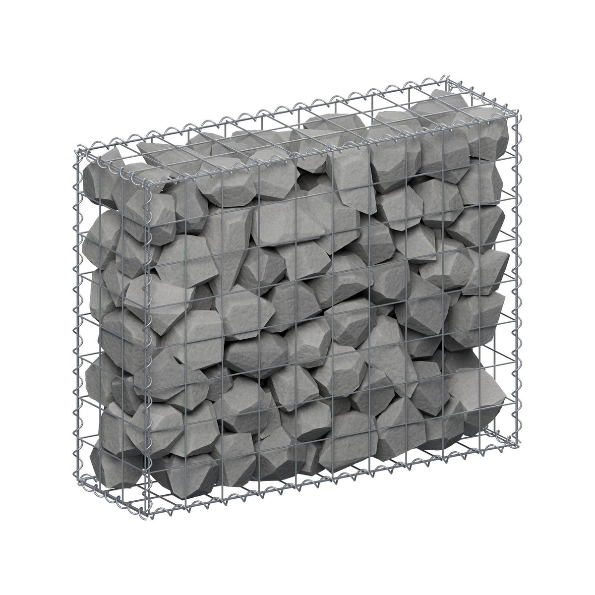 Gabion 100 cm x 80 cm x 30 cm (L x H x D), mesh size 10 cm x 10 cm, spiral