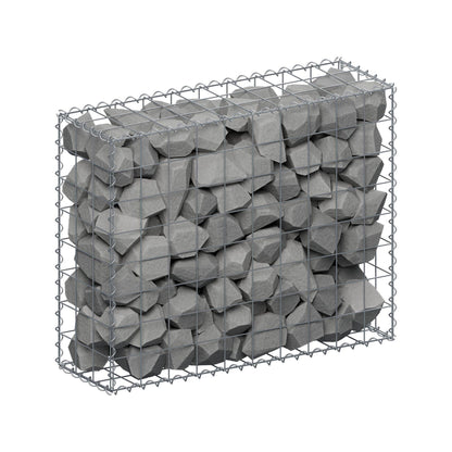 Gabion 100 cm x 80 cm x 30 cm (L x H x D), mesh size 10 cm x 10 cm, spiral