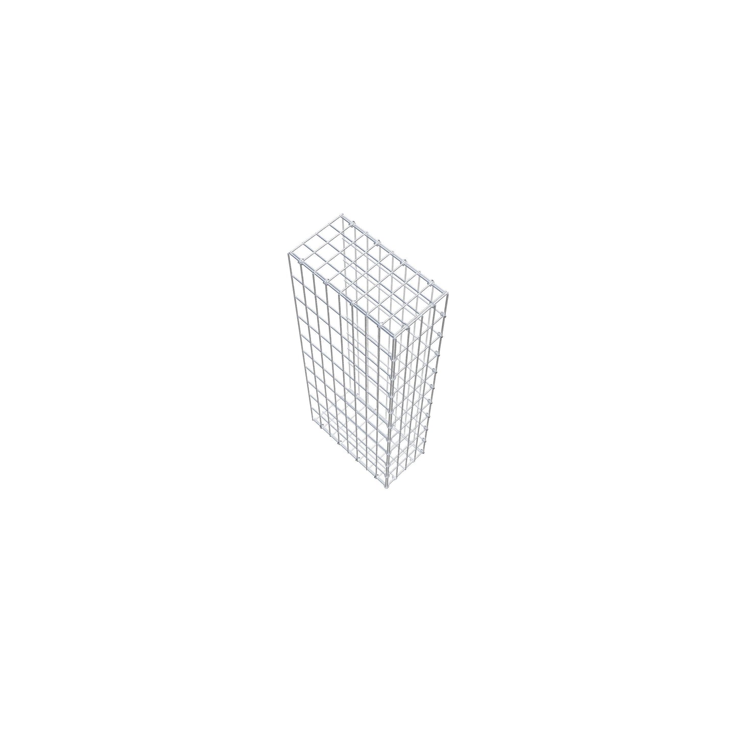 Gabião tipo 2 100 cm x 40 cm x 20 cm, malhagem 5 cm x 10 cm, anel C