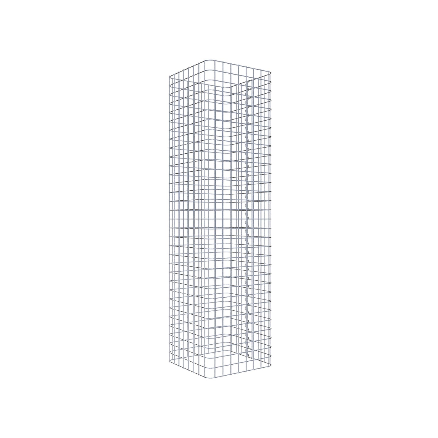 Colonna di gabbioni, angolare 42 cm x 42 cm, alta 160 cm, MW 5 cm x 5 cm