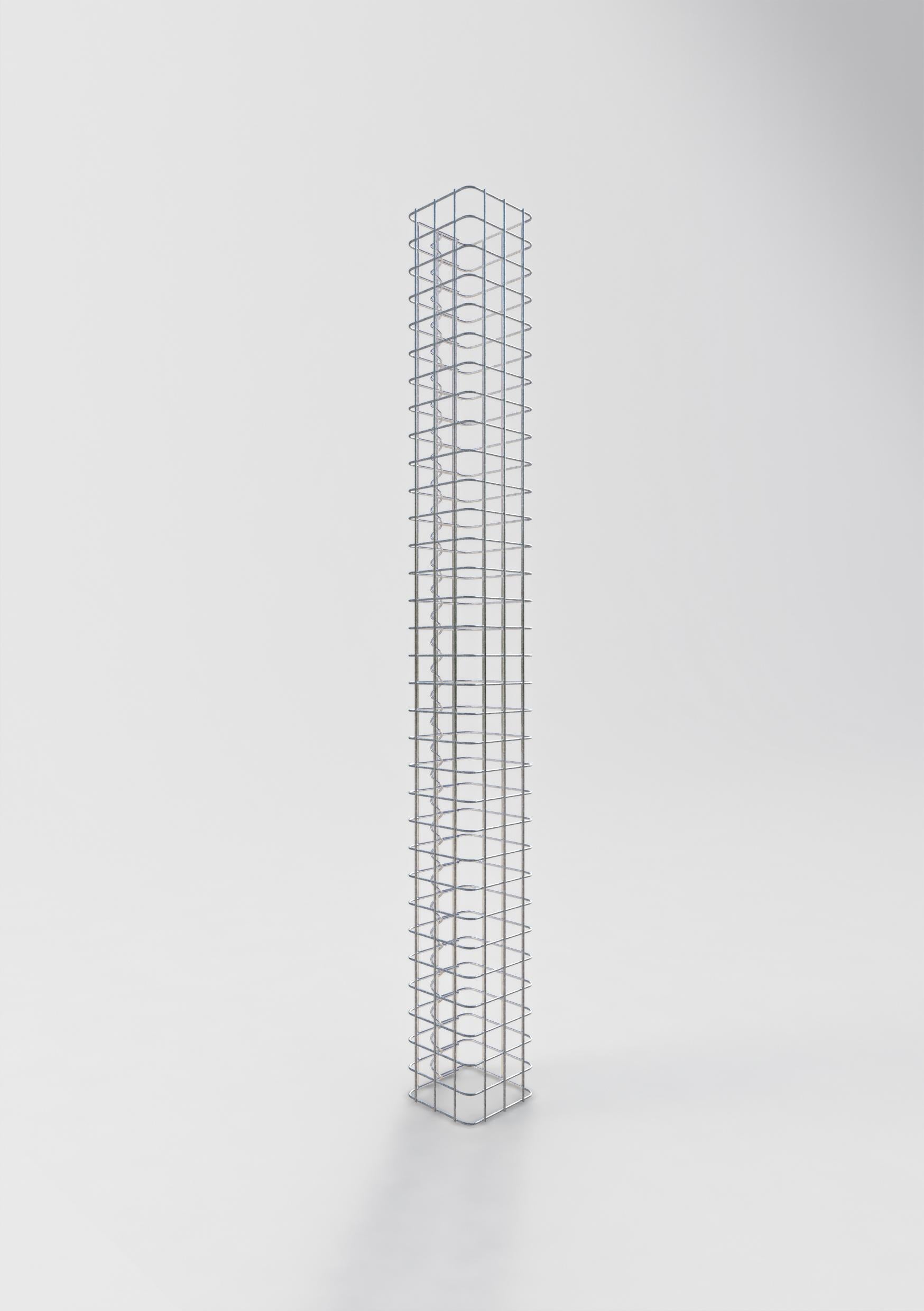 Gabion column square 17 cm x 17 cm, 160 cm height, MW 5 cm x 5 cm