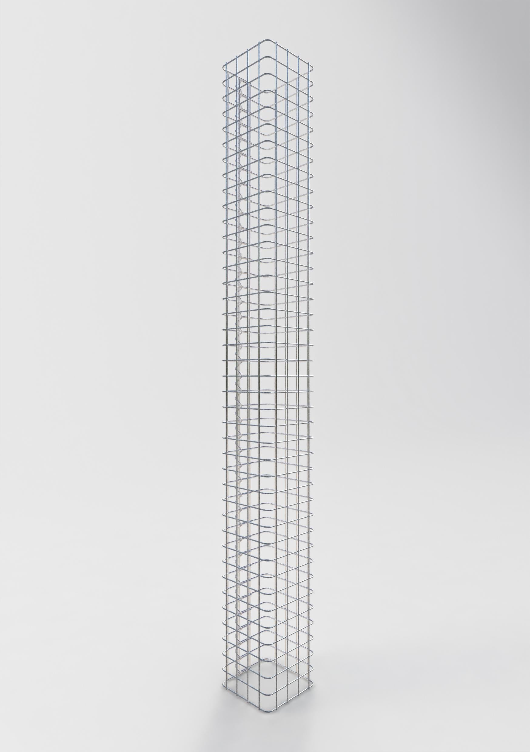 Gabion column square 22 cm x 22 cm, 200 cm high, MW 5 cm x 5 cm