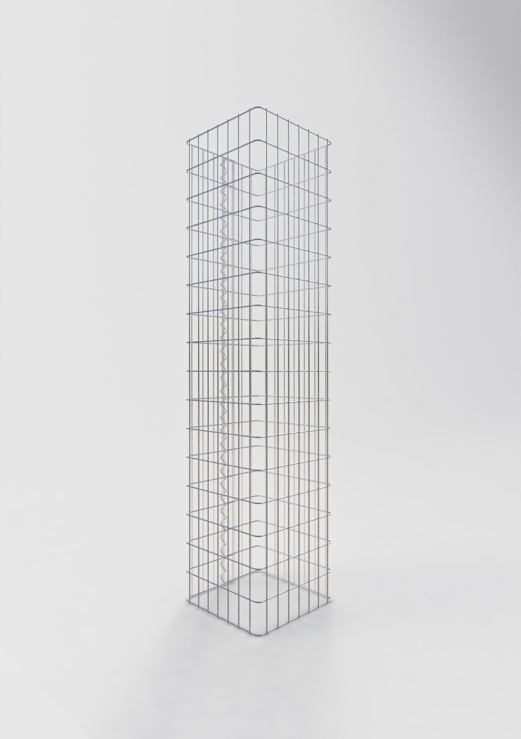 Gabion column square 37 cm x 37 cm, 160 cm height, MW 5 cm x 10 cm