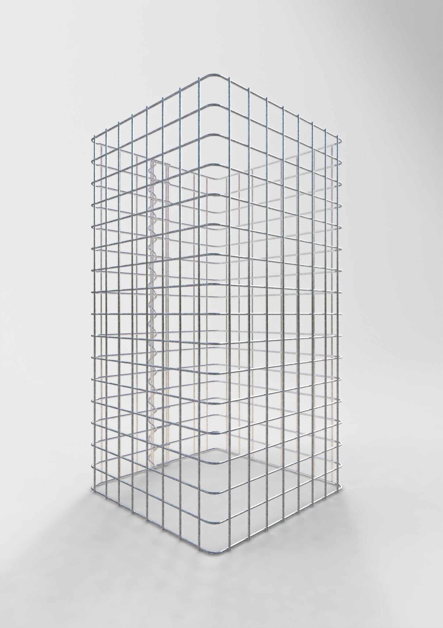 Colonne de gabion carrée 42 cm x 42 cm, hauteur 80 cm, MW 5 cm x 5 cm